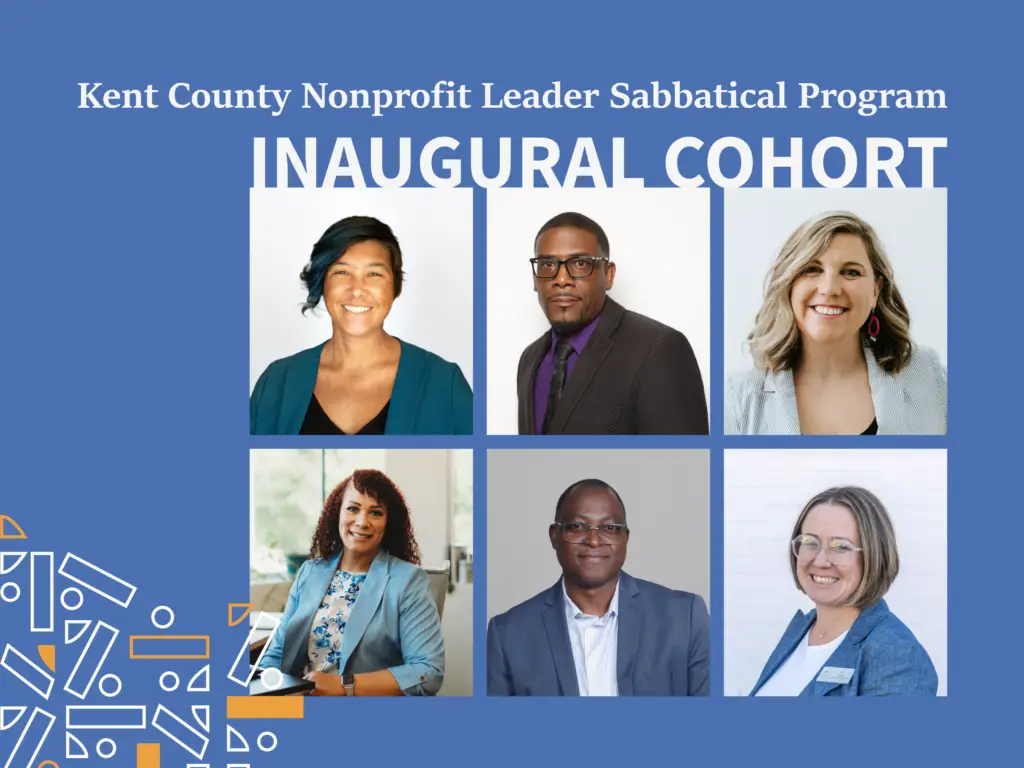Kent County Nonprofit Leader Sabbatical Program inaugural cohort headshots